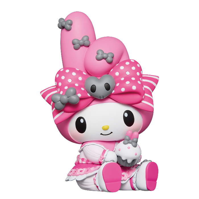 A賞 おすわりマイメロディ フィギュア Happyくじ『My Melody & Kuromi 50th&20th Anniversaries』 © Sunny Side Up Inc. All Rights Reserved.