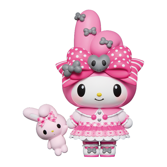 A賞 マイメロディとぬいぐるみ フィギュア Happyくじ『My Melody & Kuromi 50th&20th Anniversaries』 © Sunny Side Up Inc. All Rights Reserved.