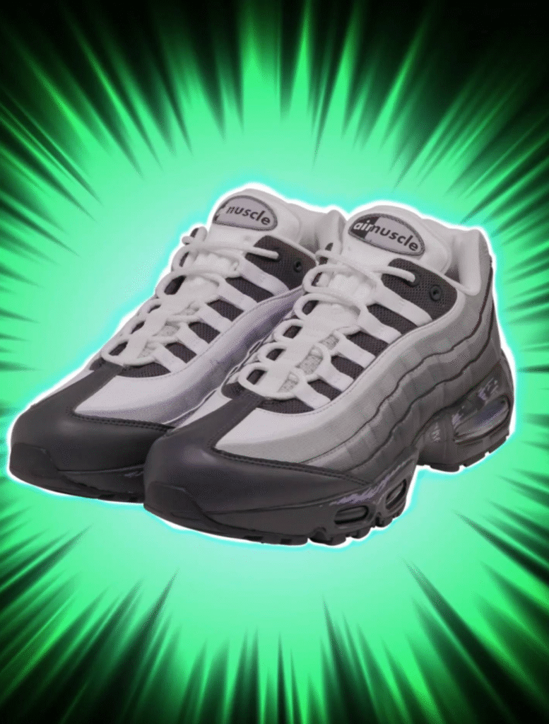 遊戯王コラボ ナイキ エアマックス95 QS White/Wolf Grey Dark Smoke Grey Cool Grey 日本限定版