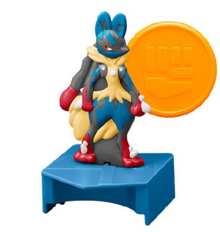 メガルカリオの飛び出すバトルディスクランチャー マクドナルド ハッピーセット「ポケモン」