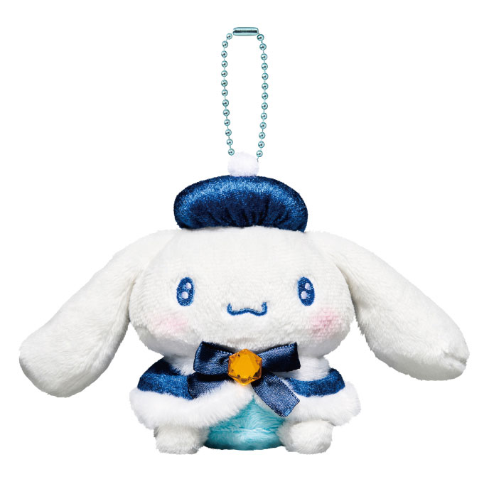 B賞 シナモロール ぬいぐるみチャーム Happyくじ『Sanrio characters Holiday Collection』